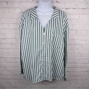 NWT Bershka Women's Striped Long Sleeve Top